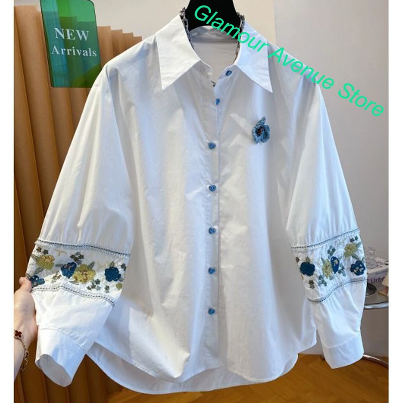 เสื้อเชิ้ตปักลายสีขาวคุณภาพสูง - Good Floral & Wedding Decor Supply บทวิจารณ์และราคา